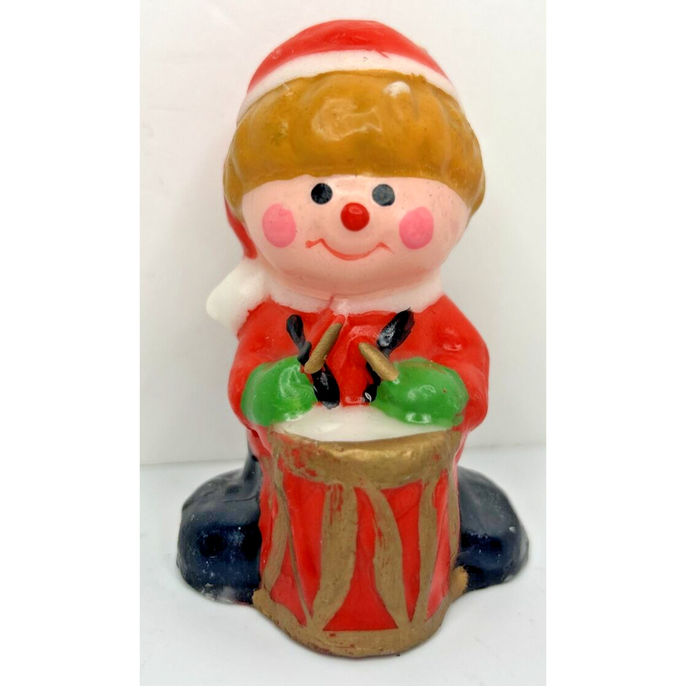 Vintage Christmas Drummer Boy Candle‎ 3.5" SKU H639